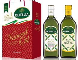 【Olitalia奧利塔】精緻橄欖油+玄米油禮盒組(1000mlx2瓶)