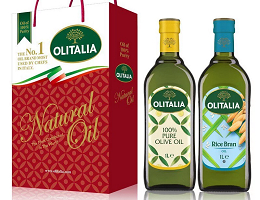 【Olitalia奧利塔】純橄欖油+玄米油禮盒組(1000mlx2瓶)