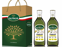 【Olitalia奧利塔】高溫專用葵花油禮盒組