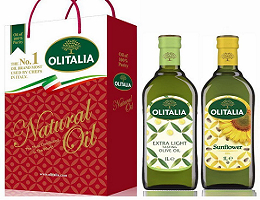 【Olitalia奧利塔】精緻橄欖油+葵花油禮盒組
